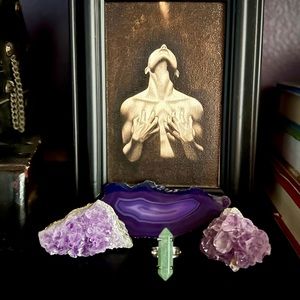 Green Aventurine Point Adjustable Ring